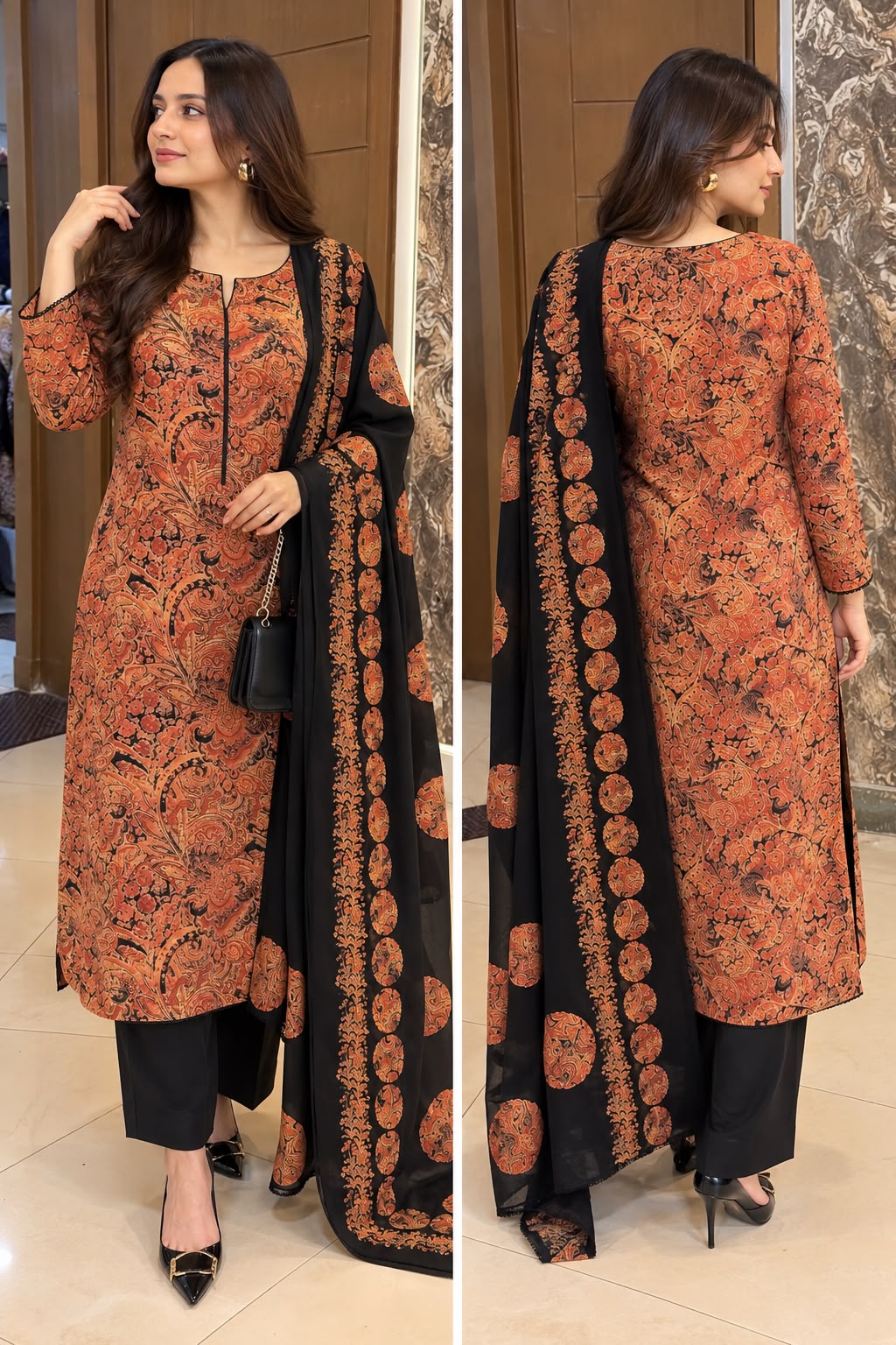 Stone Lilian 3 Piece Printed