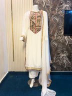 White MAD Silk Dress
