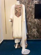 White MAD Silk Dress