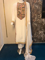 White MAD Silk Dress