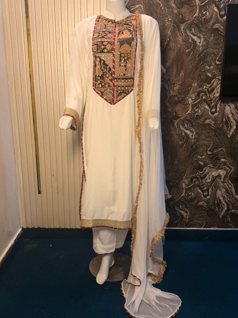 White MAD Silk Dress
