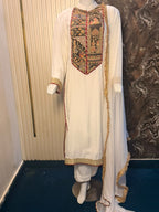 White MAD Silk Dress