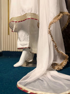 White MAD Silk Dress