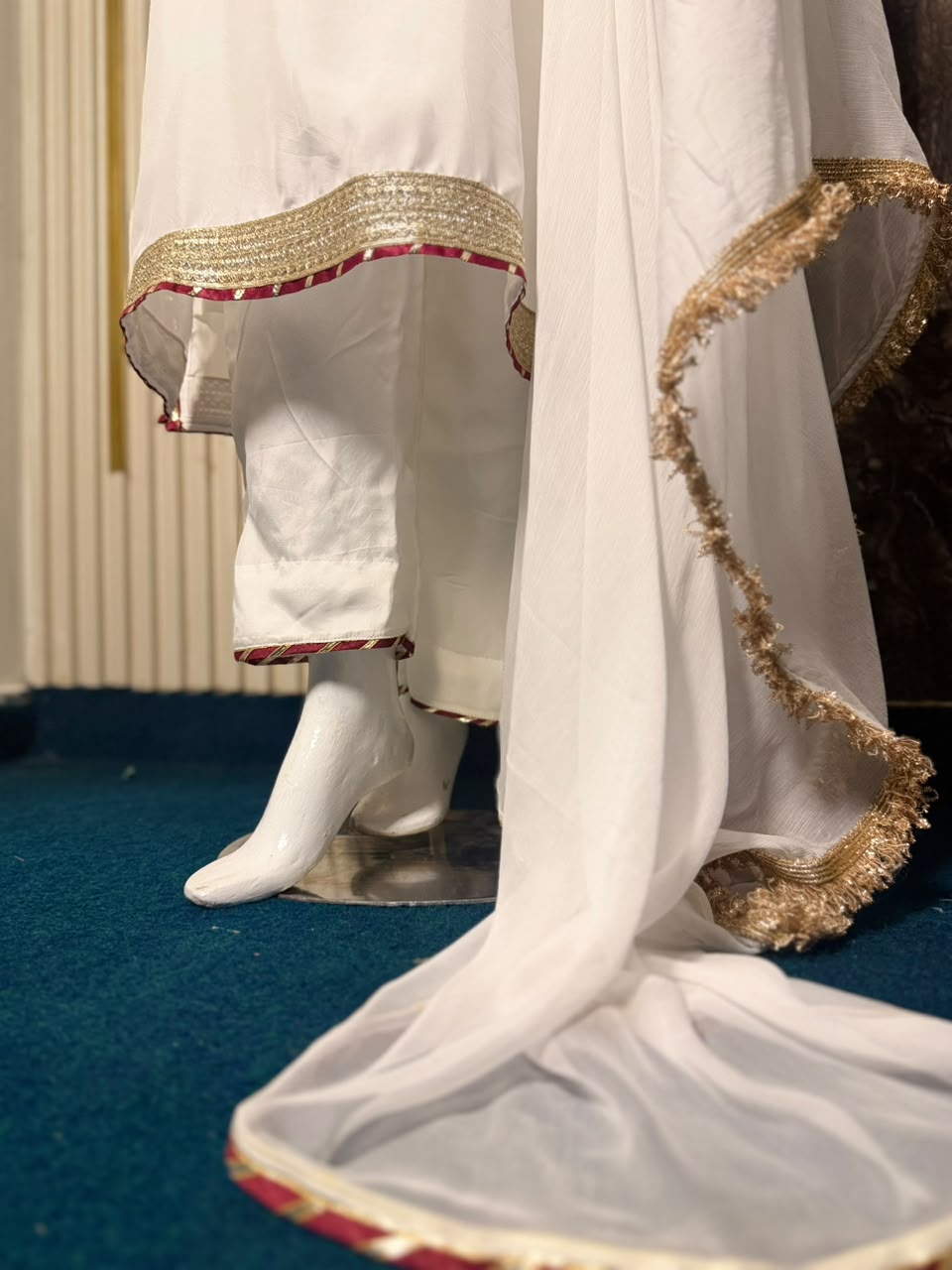 White MAD Silk Dress