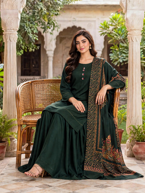 3-Piece Dhanak Winter Suit