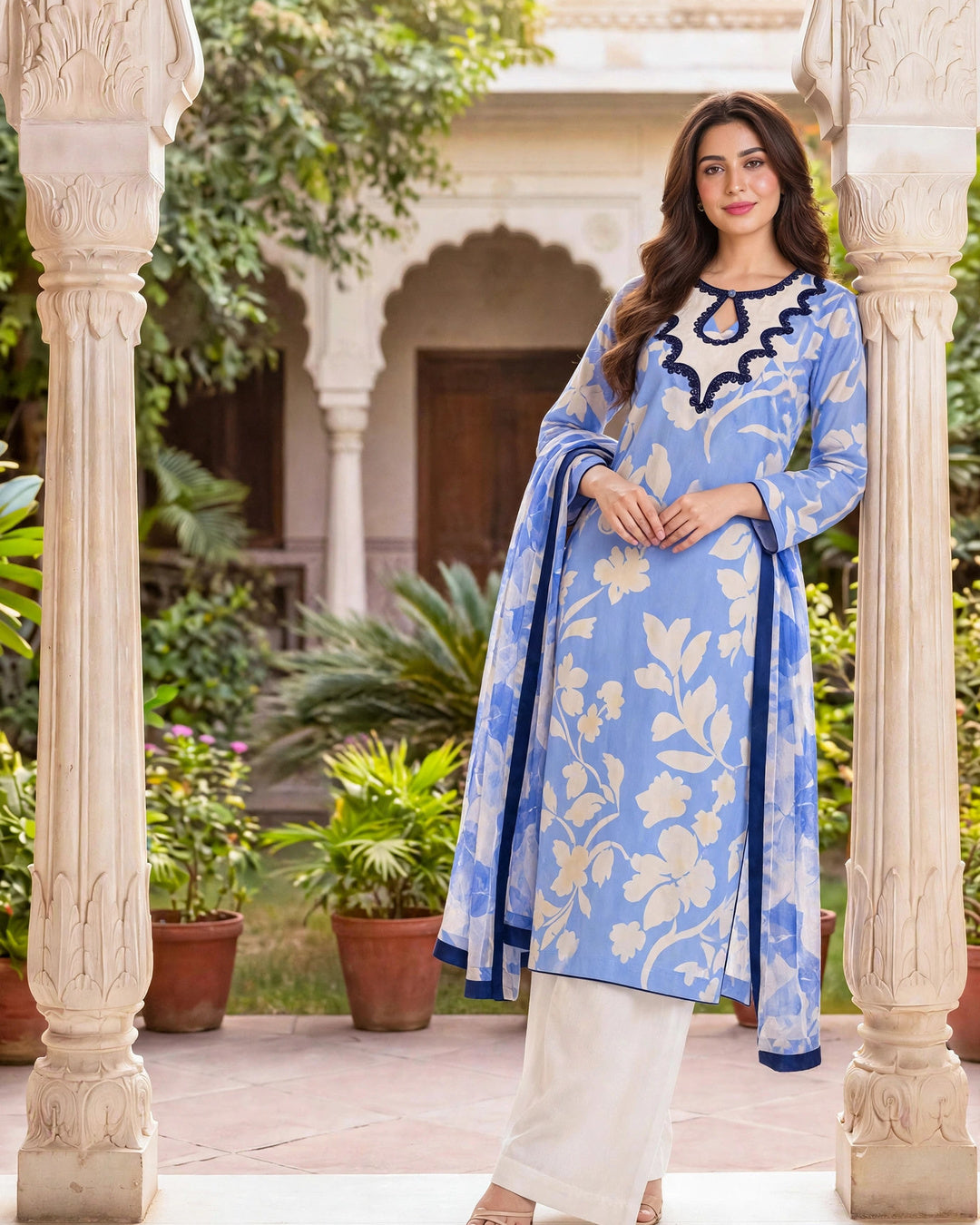 Blue Bloom Boski 3-Piece Suit