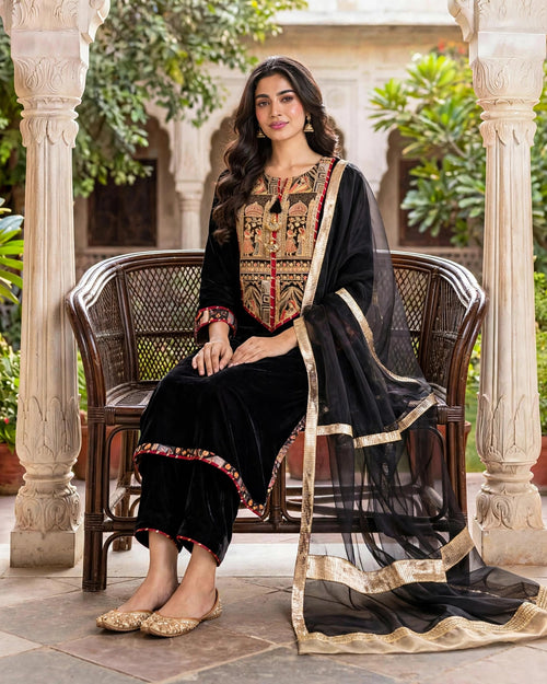 Black Velvet  Suit